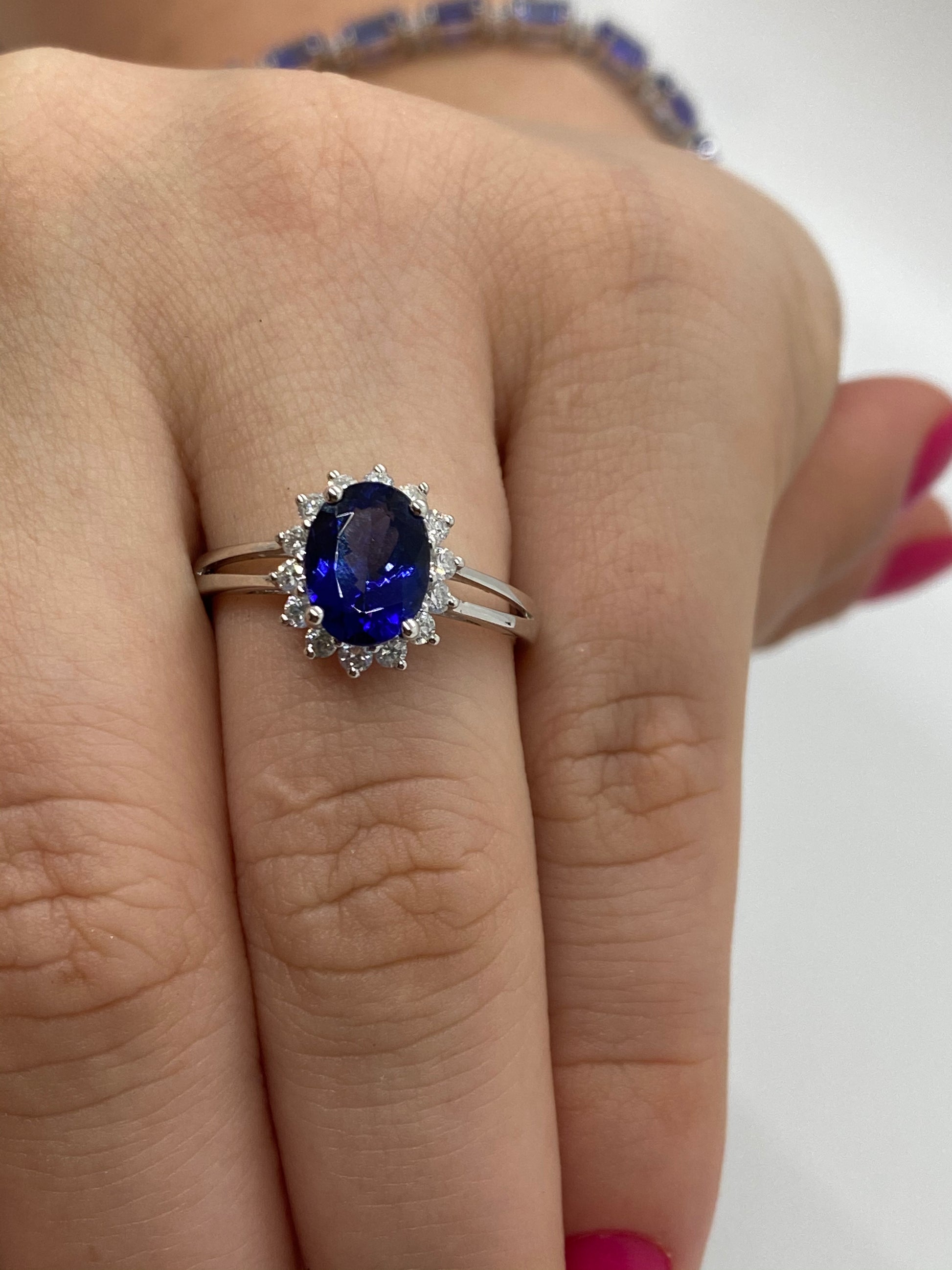 Tanzanite Ring R20330 - Royal Gems and Jewelry