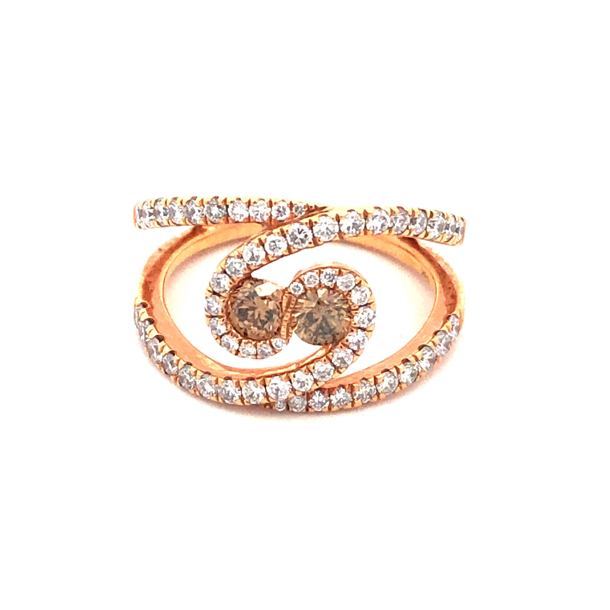 Chocolate Diamond Ring R20583 - Royal Gems and Jewelry