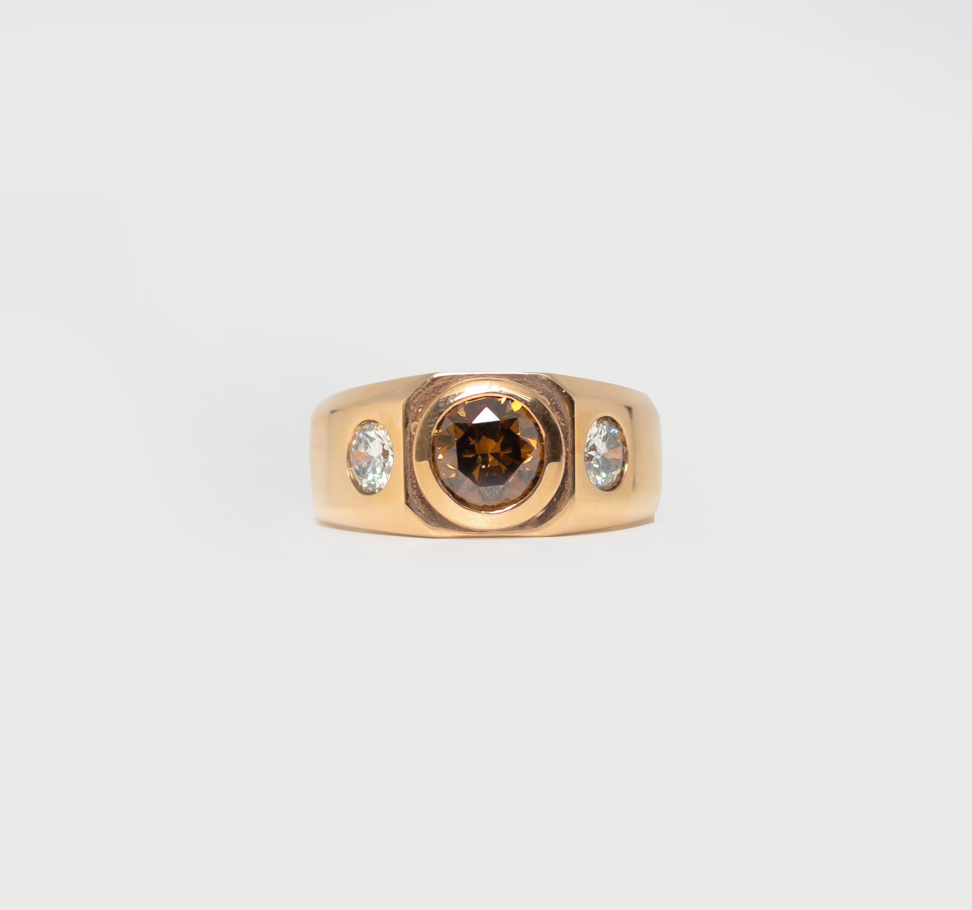 Men's Chocolate Diamond Ring R20585 - Royal Gems and Jewelry