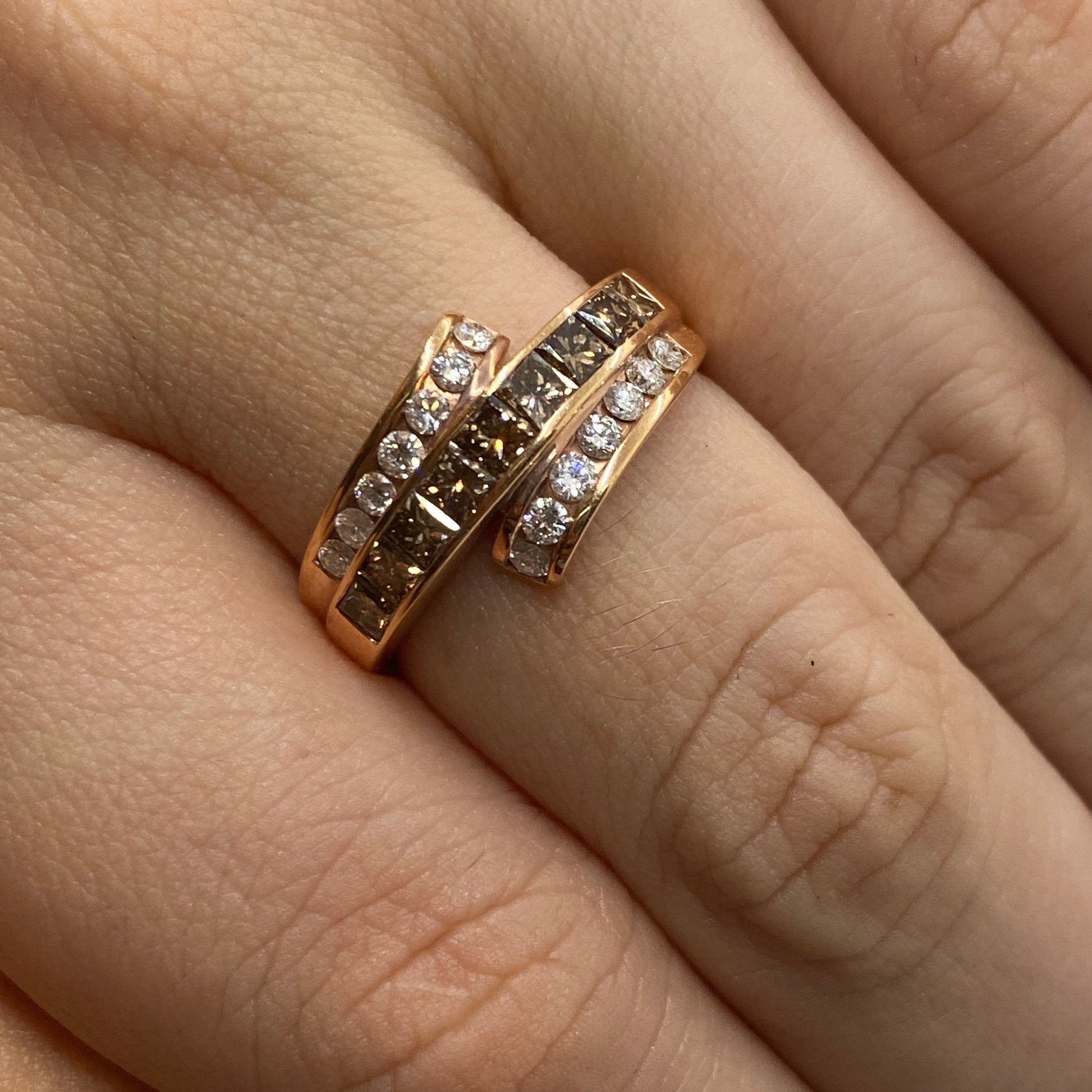 Chocolate Diamond Ring R20716 - Royal Gems and Jewelry