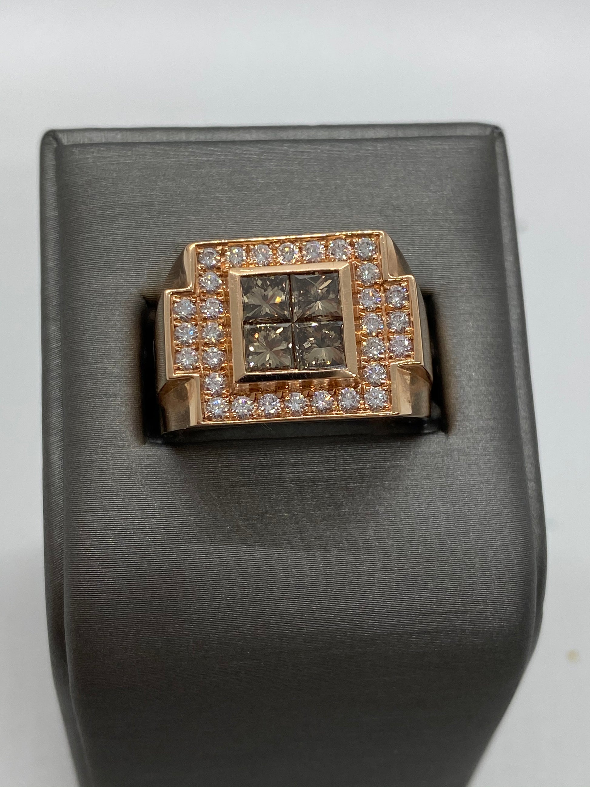 Men's Chocolate Diamond Ring R20894 - Royal Gems and Jewelry