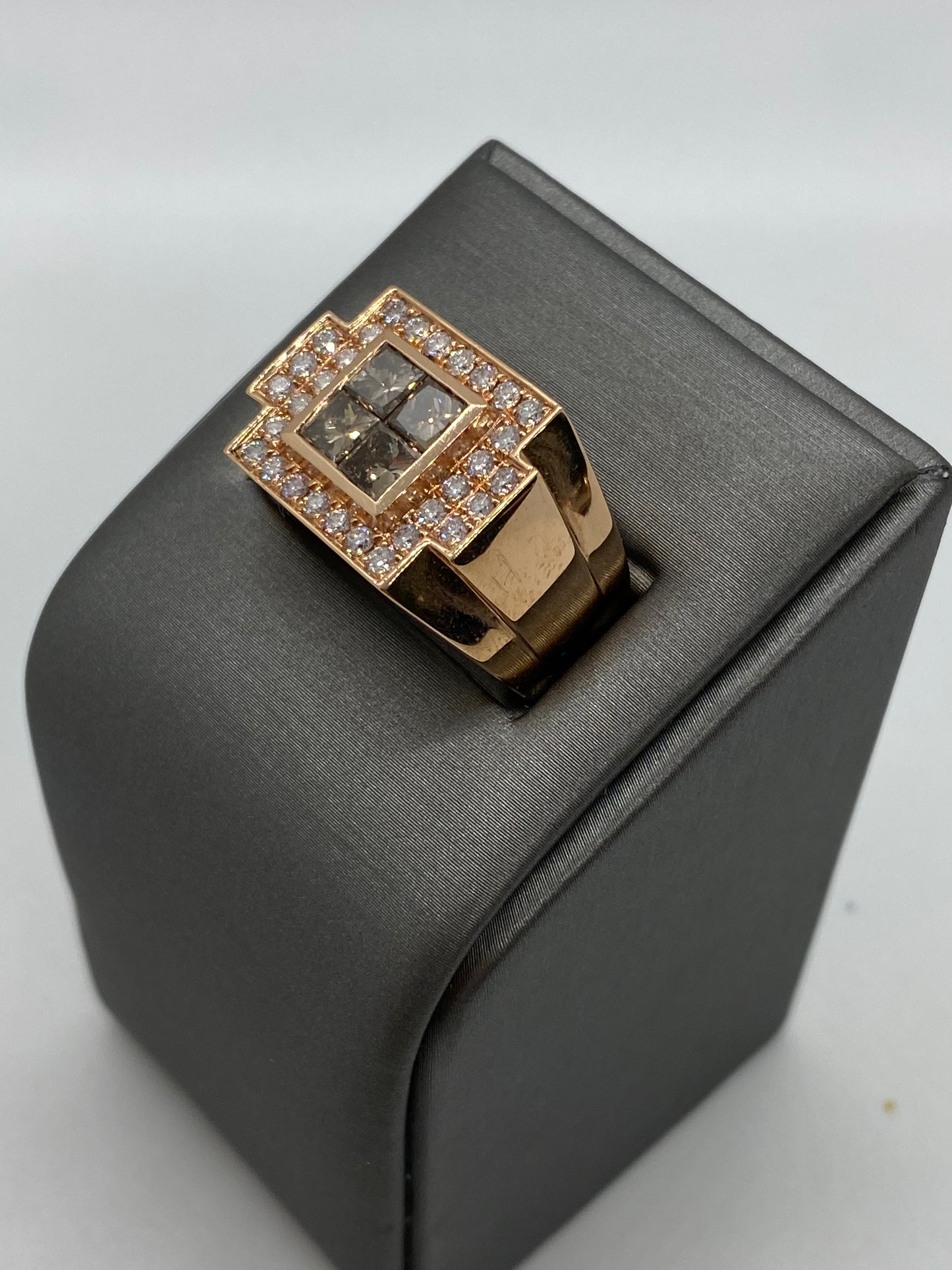 Men's Chocolate Diamond Ring R20894 - Royal Gems and Jewelry