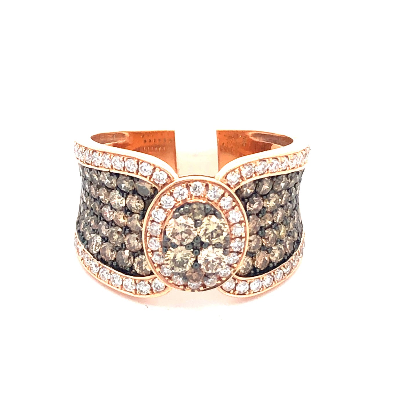 Chocolate Diamond Ring R21119 - Royal Gems and Jewelry