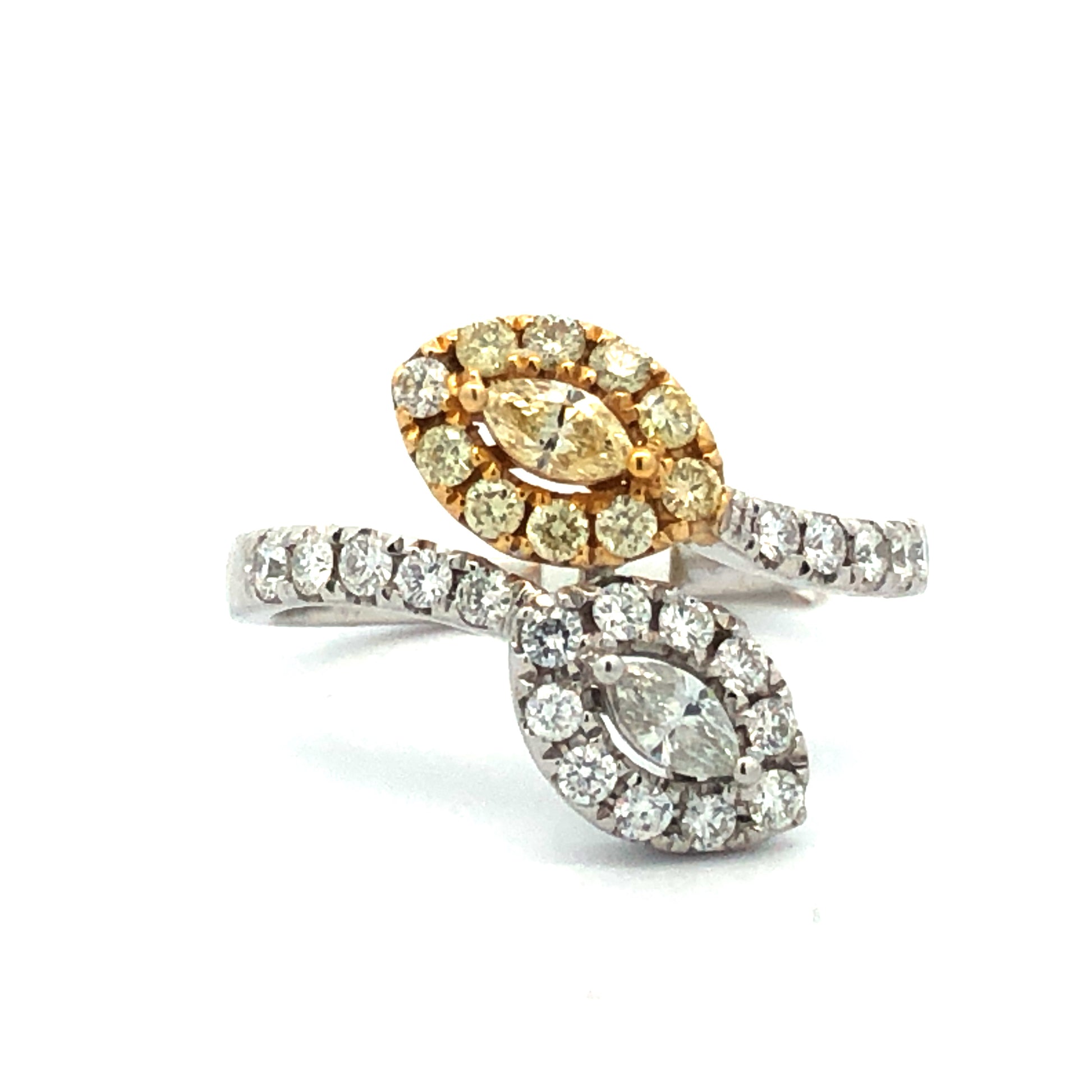 Yellow Diamond Ring R22216 - Royal Gems and Jewelry