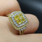Yellow Diamond Ring R22219 - Royal Gems and Jewelry