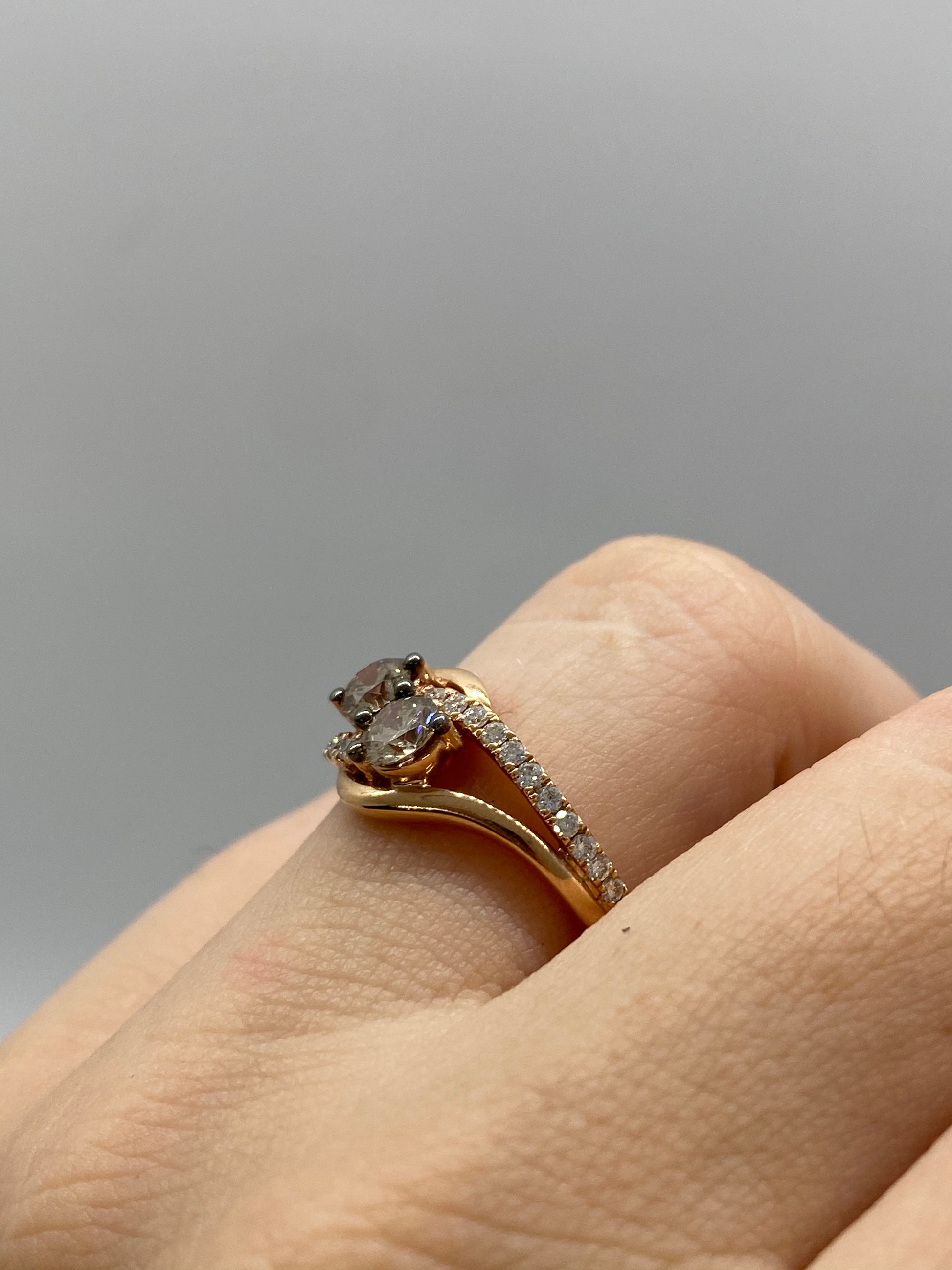 Chocolate Diamond Ring R22303 - Royal Gems and Jewelry