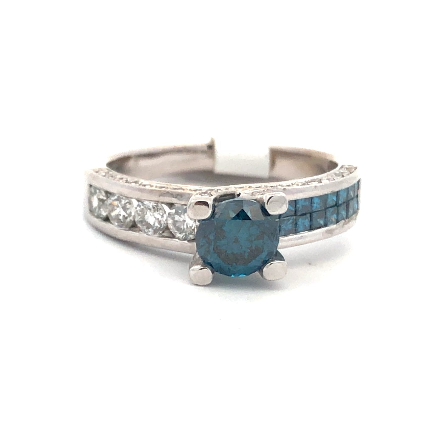 Blue Diamond Ring R22358