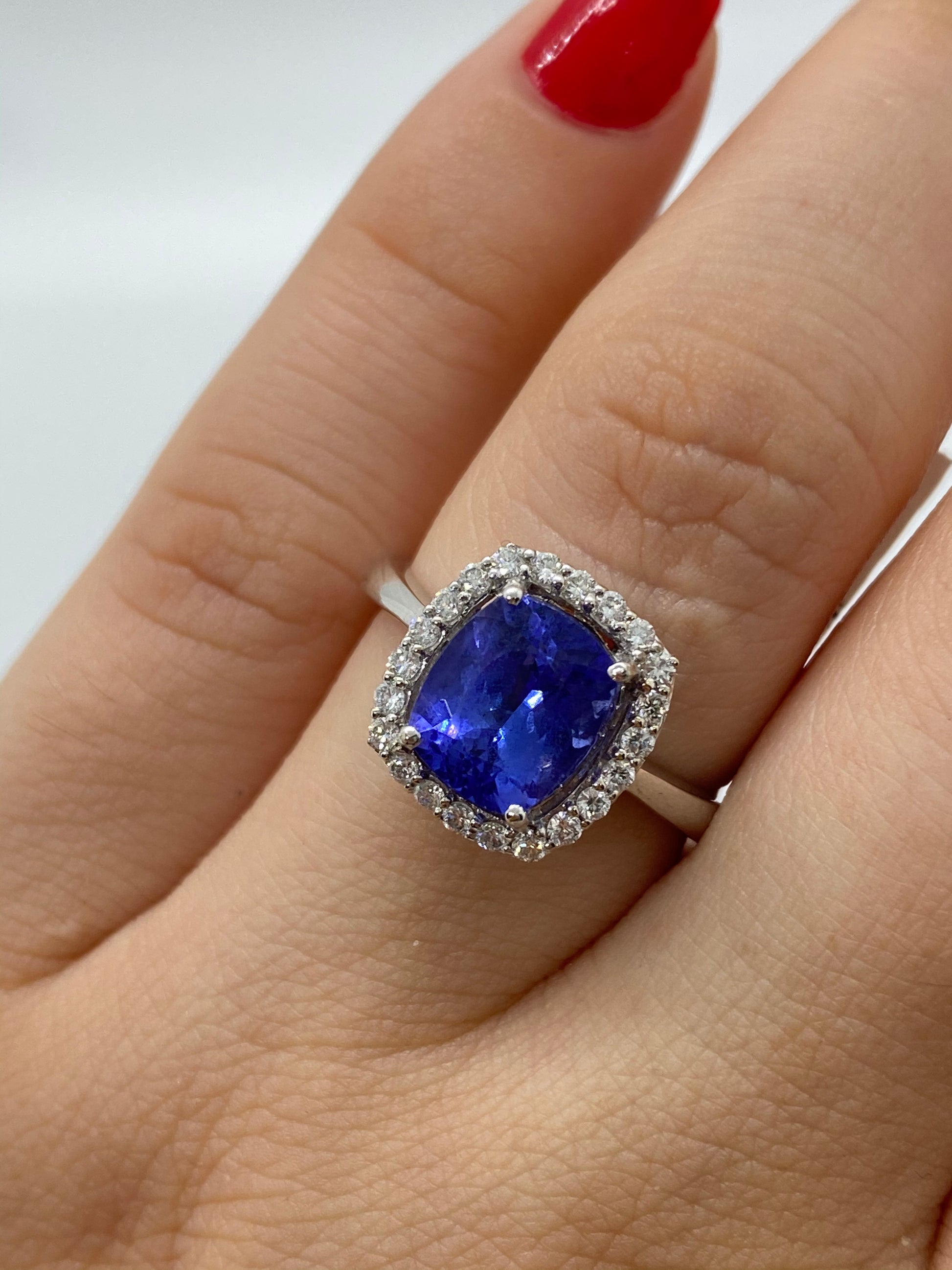 Tanzanite Ring R22613 - Royal Gems and Jewelry