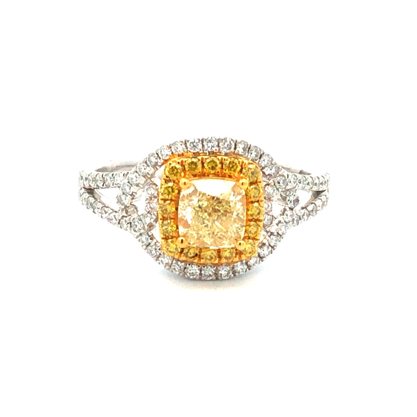 Yellow Diamond Ring FR12620WY | R22774 - Royal Gems and Jewelry