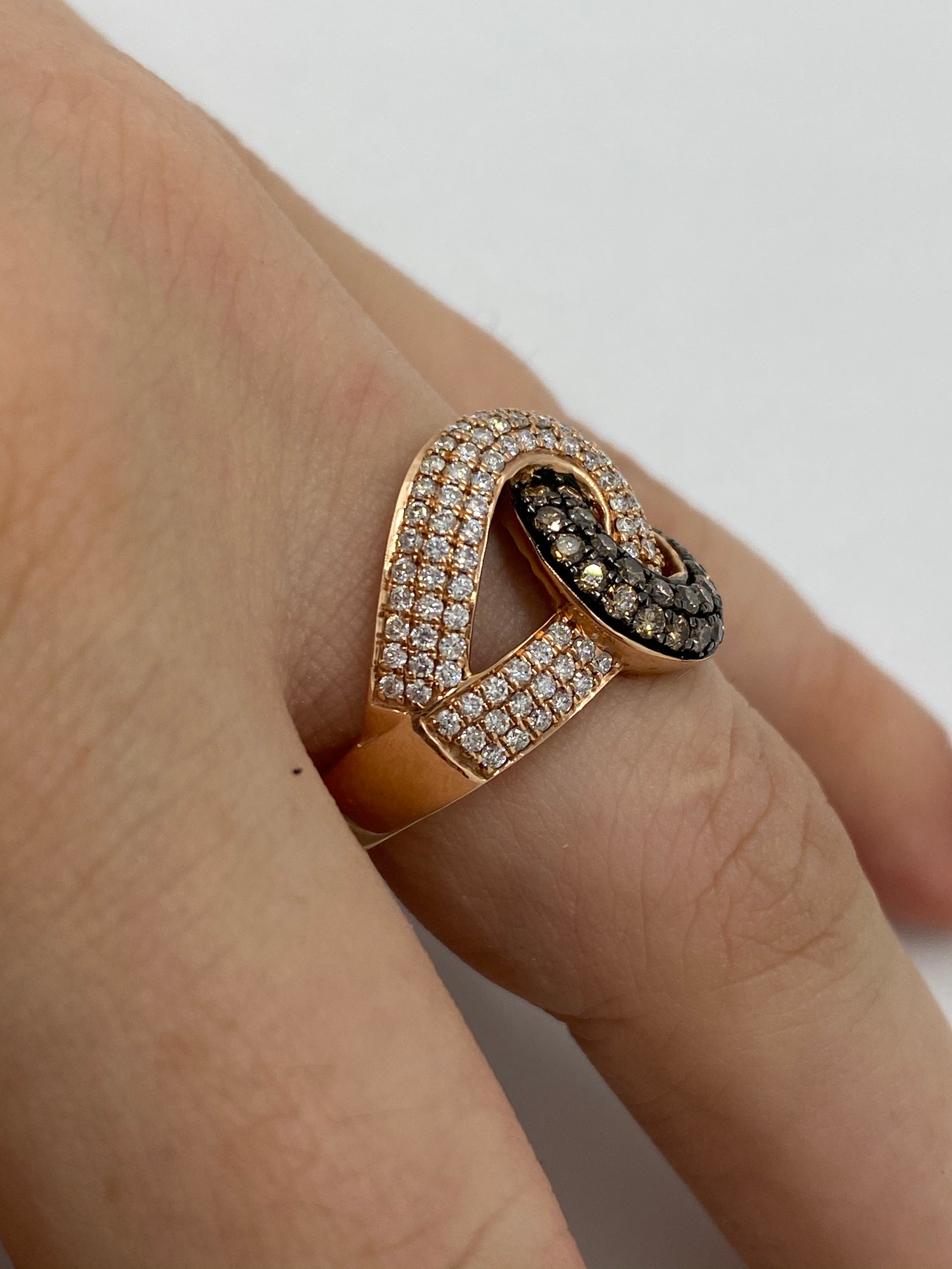 Chocolate Diamond Ring R22801 - Royal Gems and Jewelry