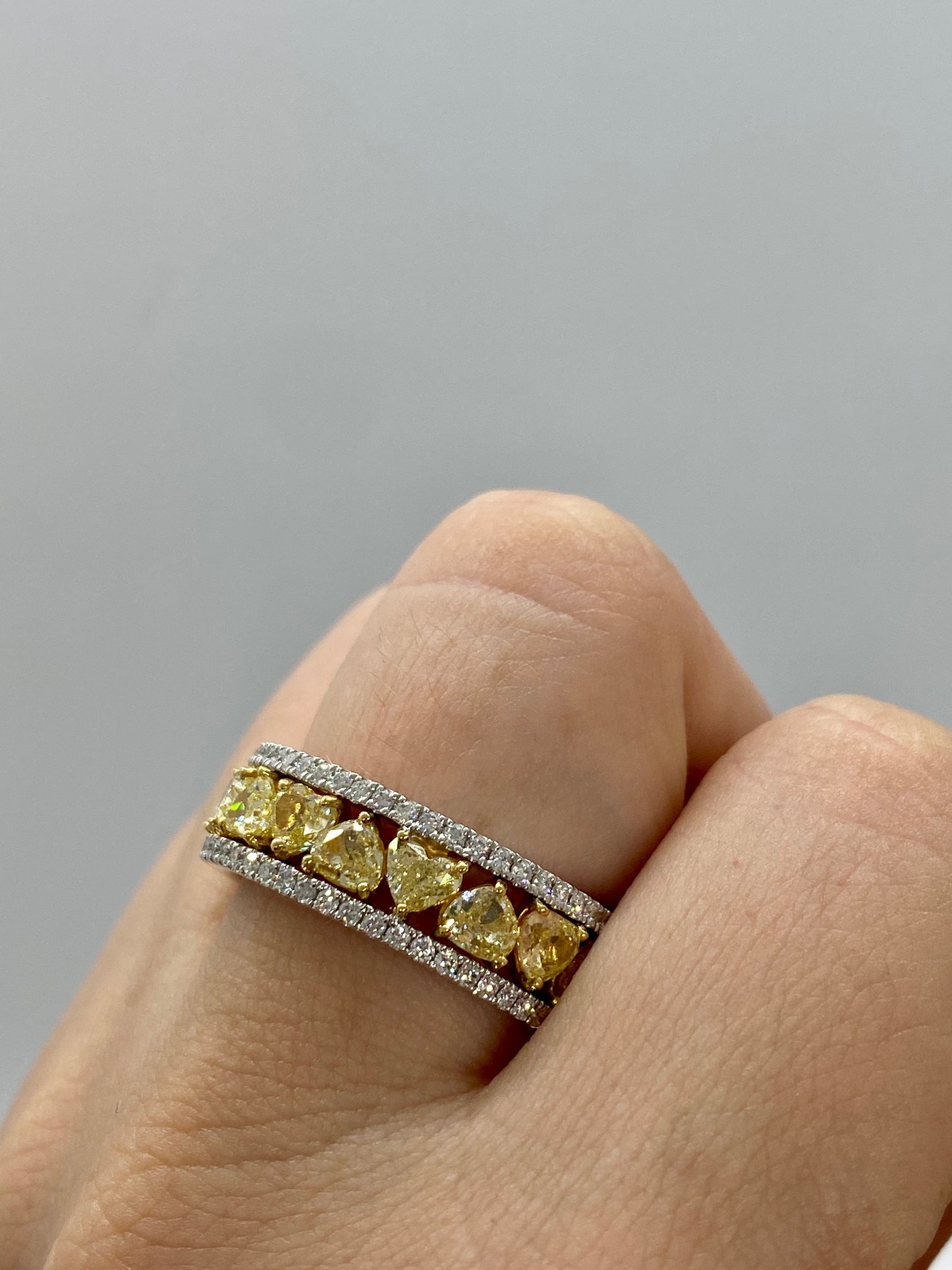 Yellow Diamond Ring R22984 - Royal Gems and Jewelry