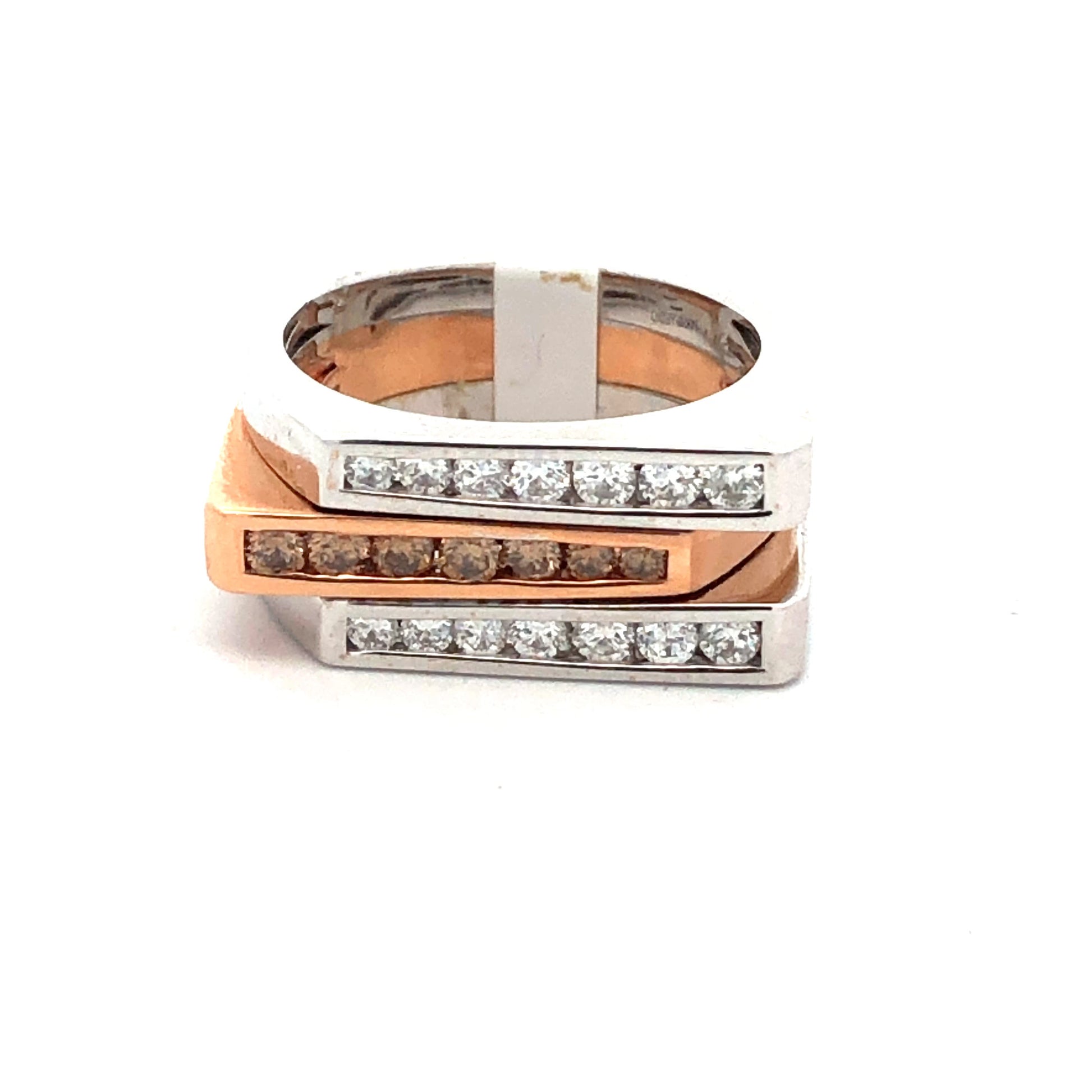 Chocolate Diamond Ring R23042 - Royal Gems and Jewelry