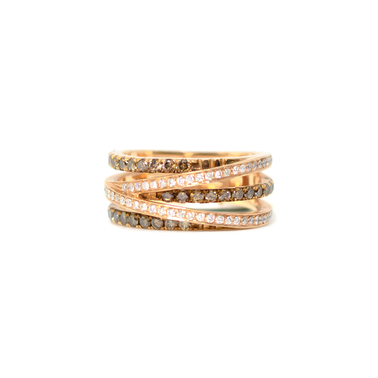 14KT Chocolate Diamond Ring R23300 - Royal Gems and Jewelry