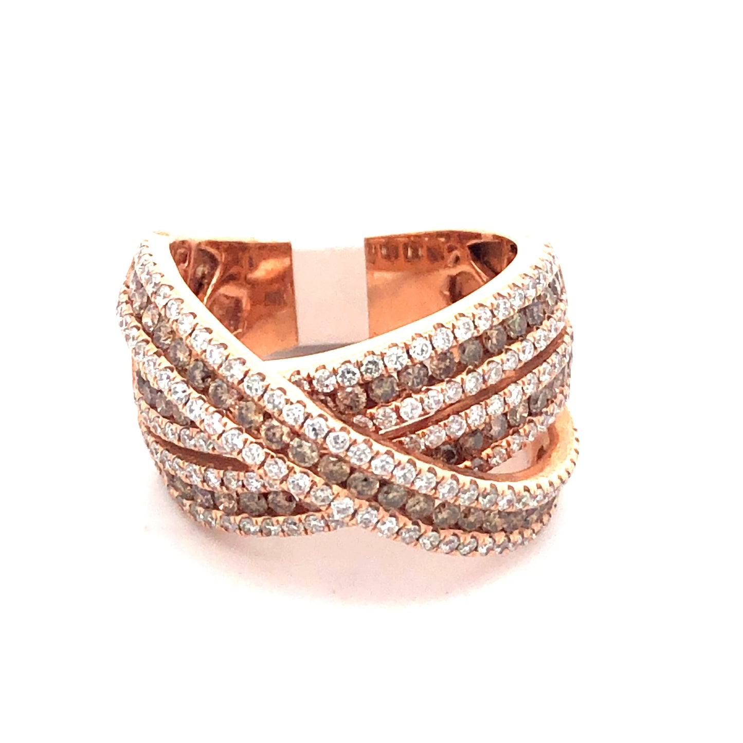 Chocolate Diamond Ring R23318 - Royal Gems and Jewelry