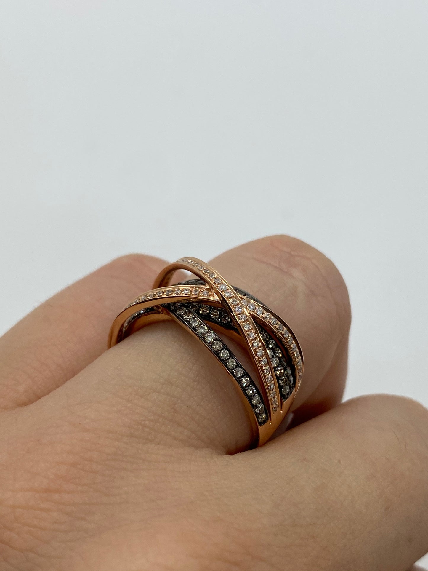 Chocolate Diamond Ring R23319 - Royal Gems and Jewelry