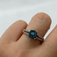Blue Diamond Ring R23338 - Royal Gems and Jewelry