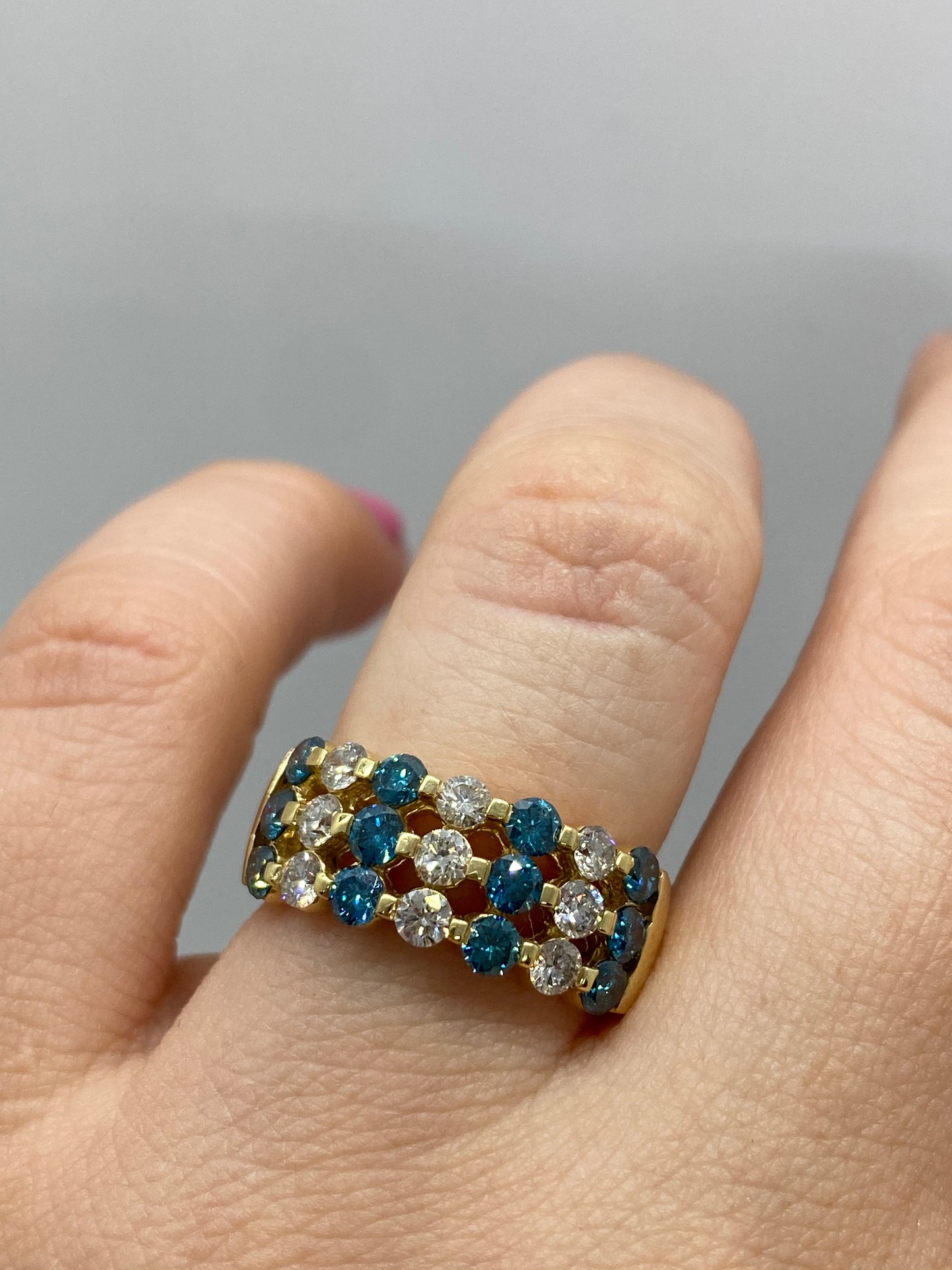 Blue Diamond Ring R23348