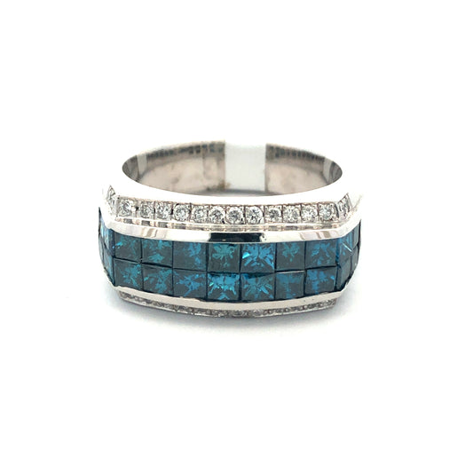 Men's Blue Diamond Ring R23361