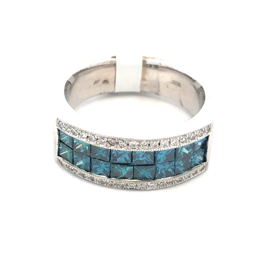 Men's Blue Diamond Ring R23371