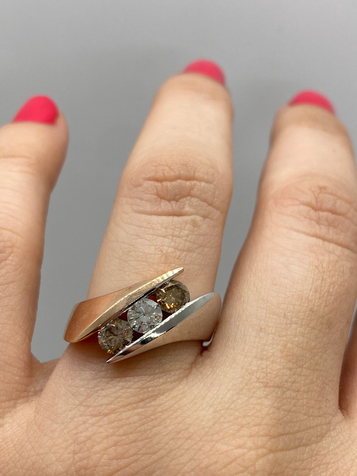 Chocolate Diamond Ring R23520 - Royal Gems and Jewelry