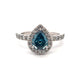 Blue Diamond Ring R23628 - Royal Gems and Jewelry