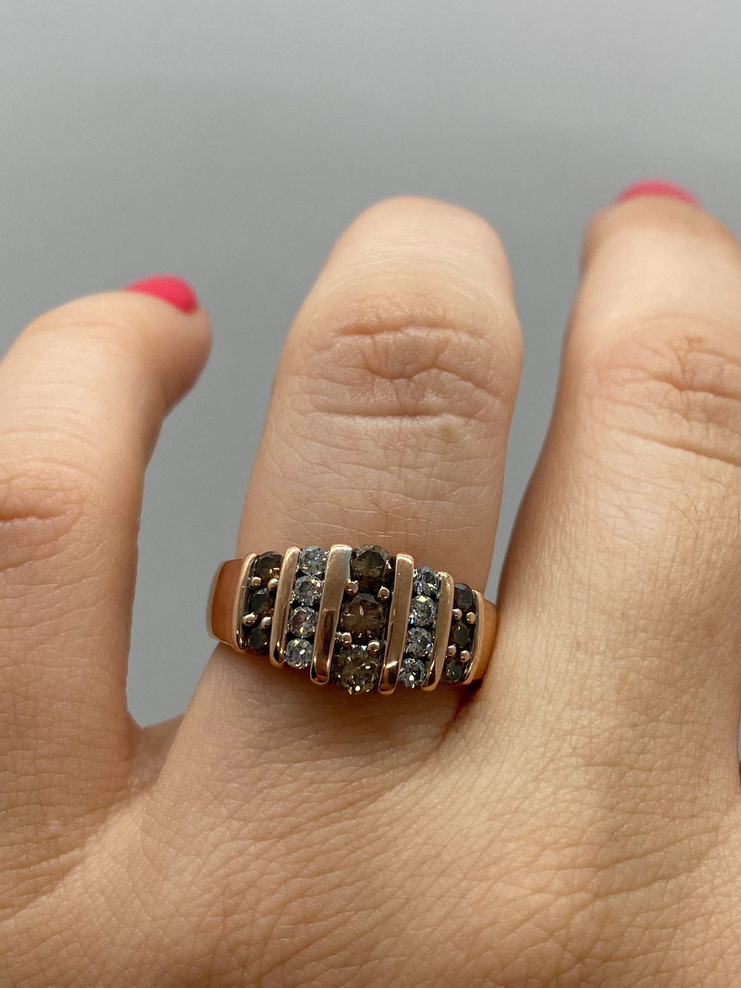 Chocolate Diamond Ring R23797 - Royal Gems and Jewelry