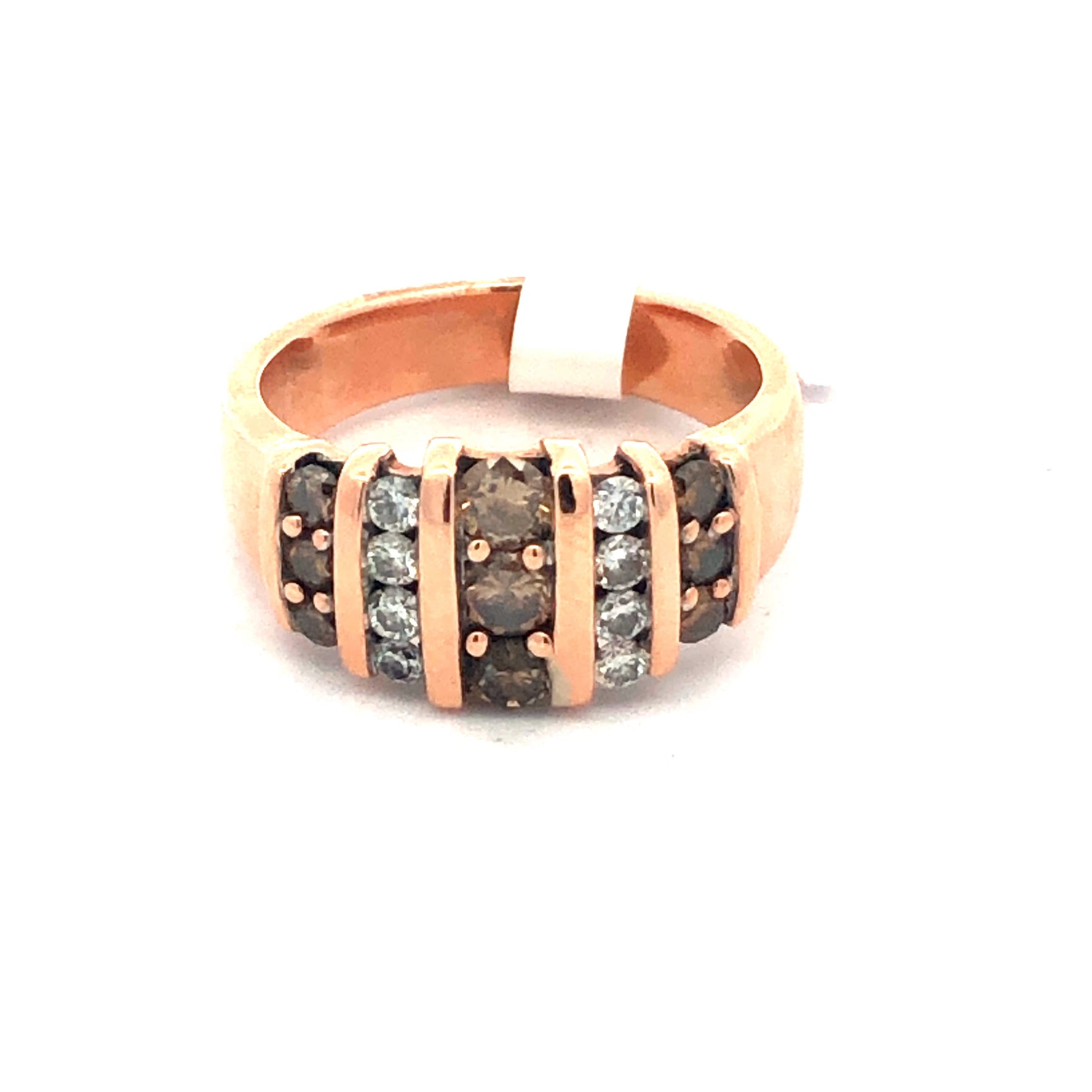 Chocolate Diamond Ring R23797 - Royal Gems and Jewelry