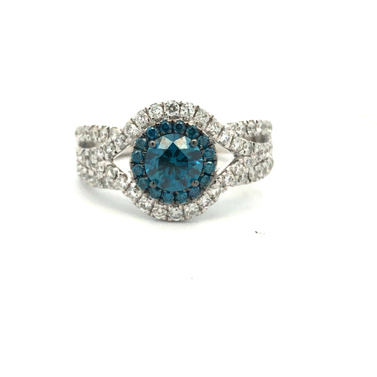 BLUE DIAMOND RING R24753