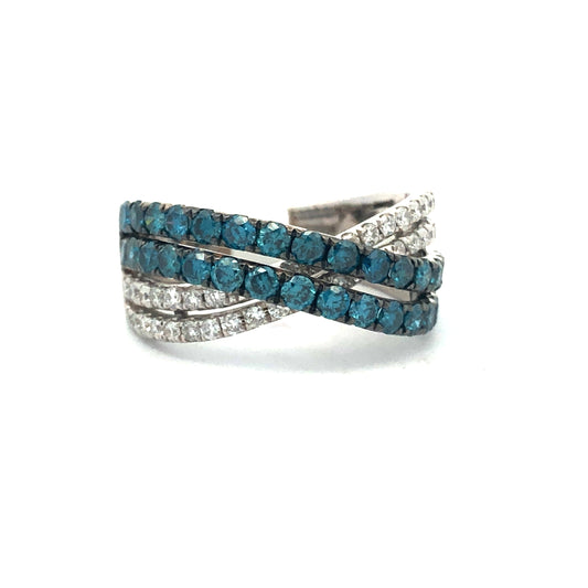 BLUE DIAMOND RING R24760
