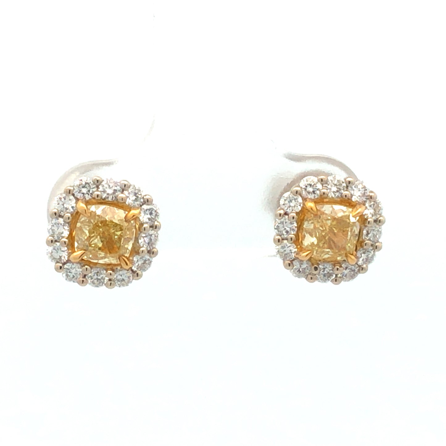Yellow Diamond Earrings R24978