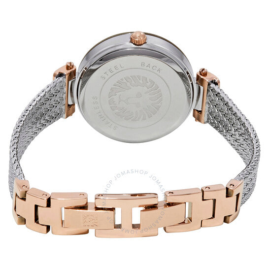 Anne Klein Swarovski Crystal Silver Dial Ladies Watch W12578