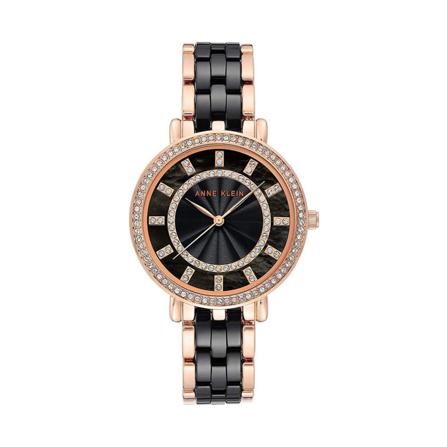 Anne Klein Women's Premium Crystal Accented Ceramic Bracelet Watch W12621