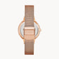 Skagen Anita Lille Rose Gold-Tone Steel Mesh Watch W12657