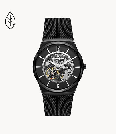 Skagen Melbye Automatic Midnight Stainless Steel Mesh Watch W12671