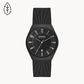 Skagen Grenen Three-Hand Date Midnight Stainless Steel Mesh Watch W12677
