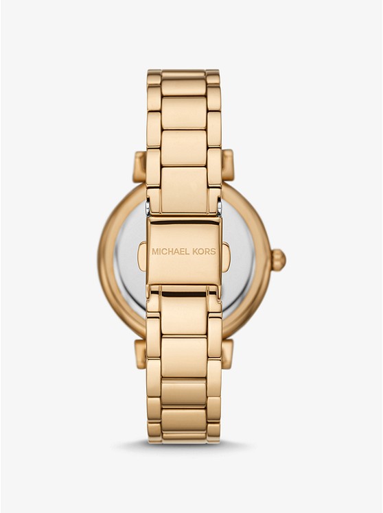 Michael Kors Mini Abbey Pavé Gold-Tone Watch W12685