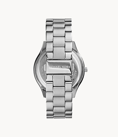 Michael Kors Silver-Tone Slim Runway Watch W12686