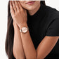 Michael Kors Portia Rose Gold-Tone Two-Hand Sub-Eye Watch W12693
