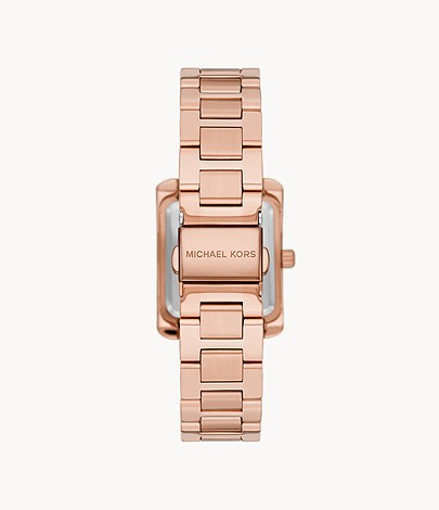 Michael Kors Emery Three-Hand Rose Gold-Tone Stainless Steel Watch W12697