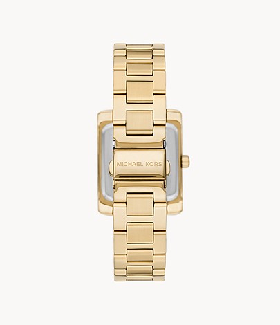 Michael Kors Emery Three-Hand Gold-Tone Stainless Steel Watch W12699