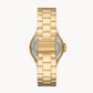 Michael Kors Lennox Three-Hand Gold-Tone Stainless Steel Watch W12705
