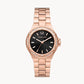 Michael Kors Lennox Three-Hand Rose Gold-Tone Stainless Steel Watch W12706