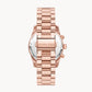 Michael Kors Lexington Lux Chronograph Rose Gold-Tone Stainless Steel Watch W12709