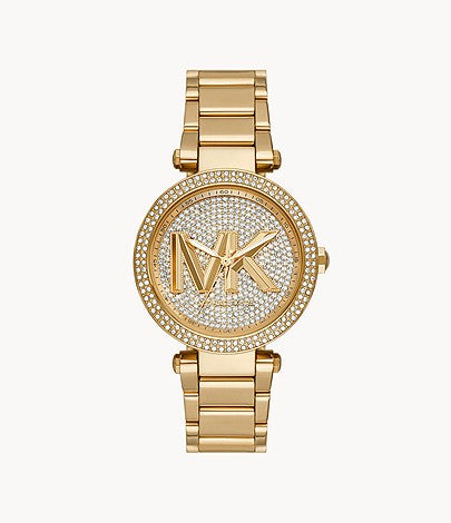 Michael Kors Parker Three-Hand Gold-Tone Stainless Steel Watch W12711