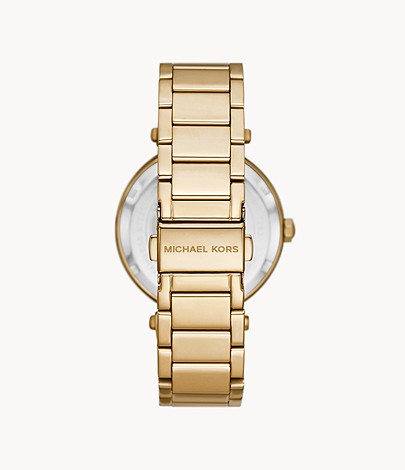 Michael Kors Parker Three-Hand Gold-Tone Stainless Steel Watch W12711
