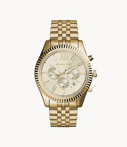 Michael Kors Men's Gold-Tone Lexington Watch W12712