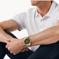 Michael Kors Men's Gold-Tone Black Dial Lexington Watch W12713