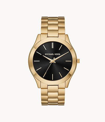 Michael Kors Men's Slim Runway Gold-Tone Watch W12717
