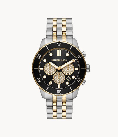 Michael Kors Chronograph Two-Tone Stainless Steel Watch W12724