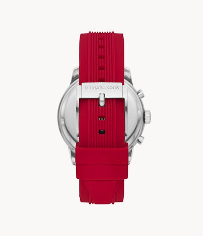 Michael Kors Chronograph Red Silicone Watch W12725